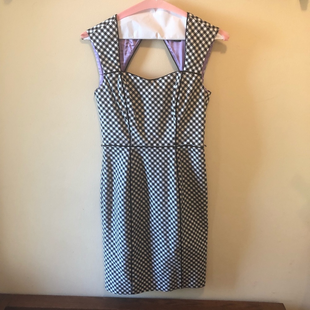 EUC WHBM Black and White dress